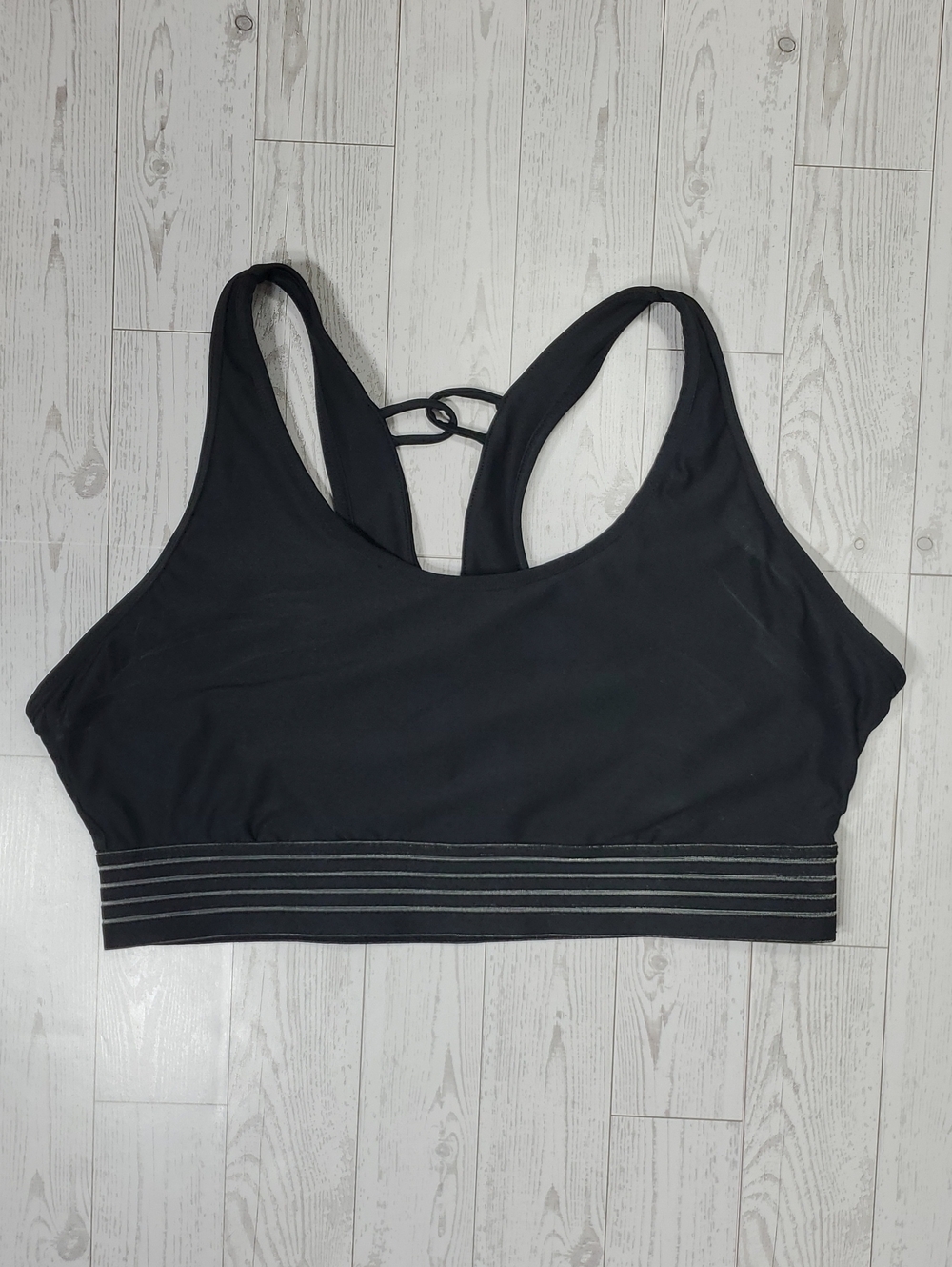 Avia Black Sports Bra Women's Size XL